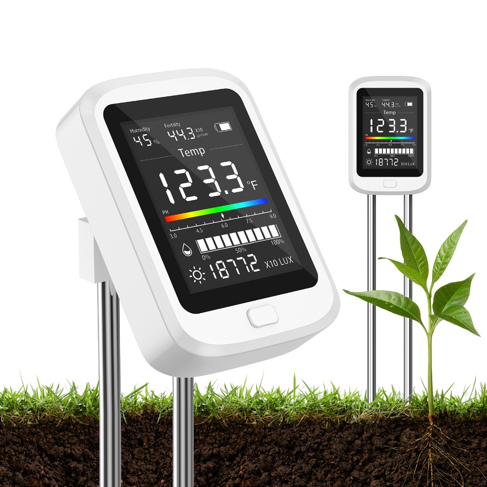 Soil Test Digital - 6-in-1 토양 테스트 키트 실내/실외 식물용