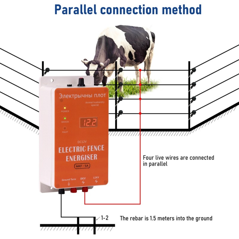 Smart Garden Smart Fence - ABBN-스마트 12V 방수 전기 울타리, 농장