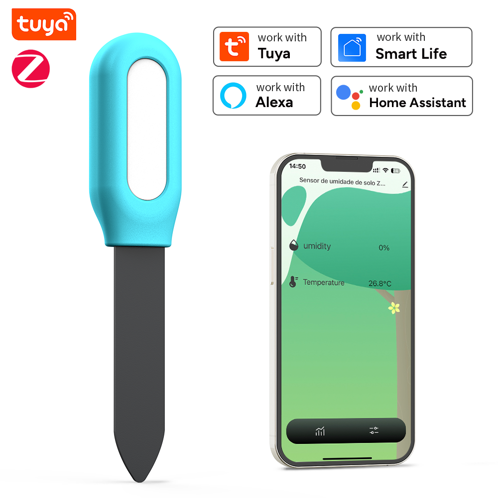 Smart Garden Home Assistant - Tuya Zigbee 토양 센서 습도 온도