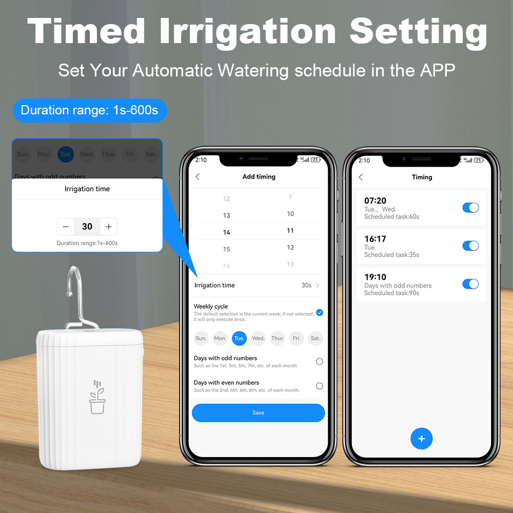 MANHOT WiFi 스마트 급수 펌프 충전식 배터리  - Smart Garden Home Assistant 리뷰 및 가격