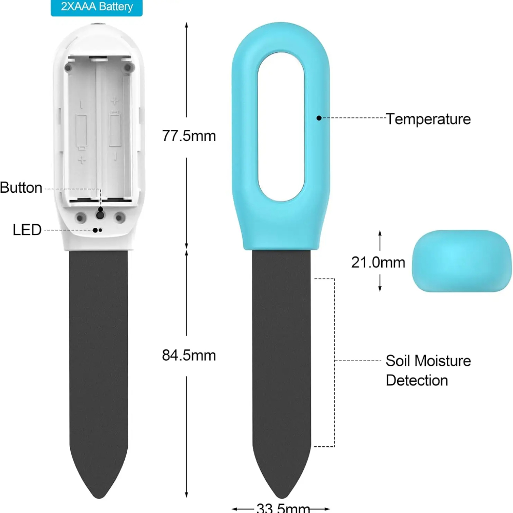 1PCS WiFi Zigbee 토양 센서 습도 온도 수 - Smart Garden Home Assistant 리뷰 및 가격