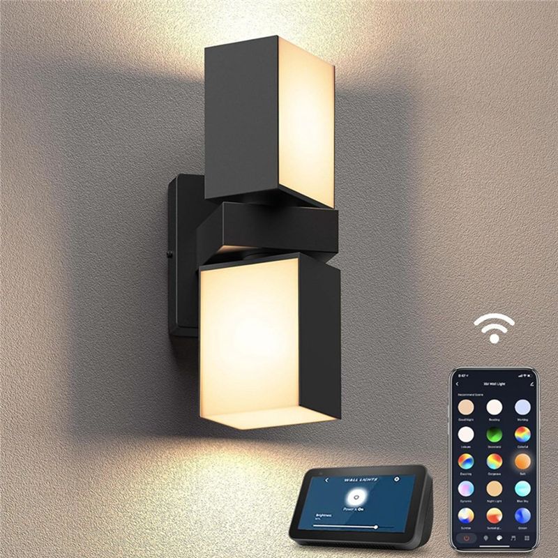 A33Z-LED 벽 조명 듀얼 헤드 발코니 램프 IP6 - Smart Garden Smart Fence 리뷰 및 가격
