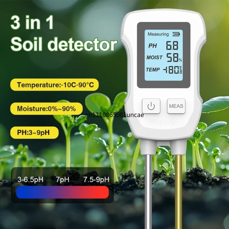 디지털 3 in 1 토양 테스터 pH 온도 습도 측정기 - Soil Test Digital 리뷰 및 가격