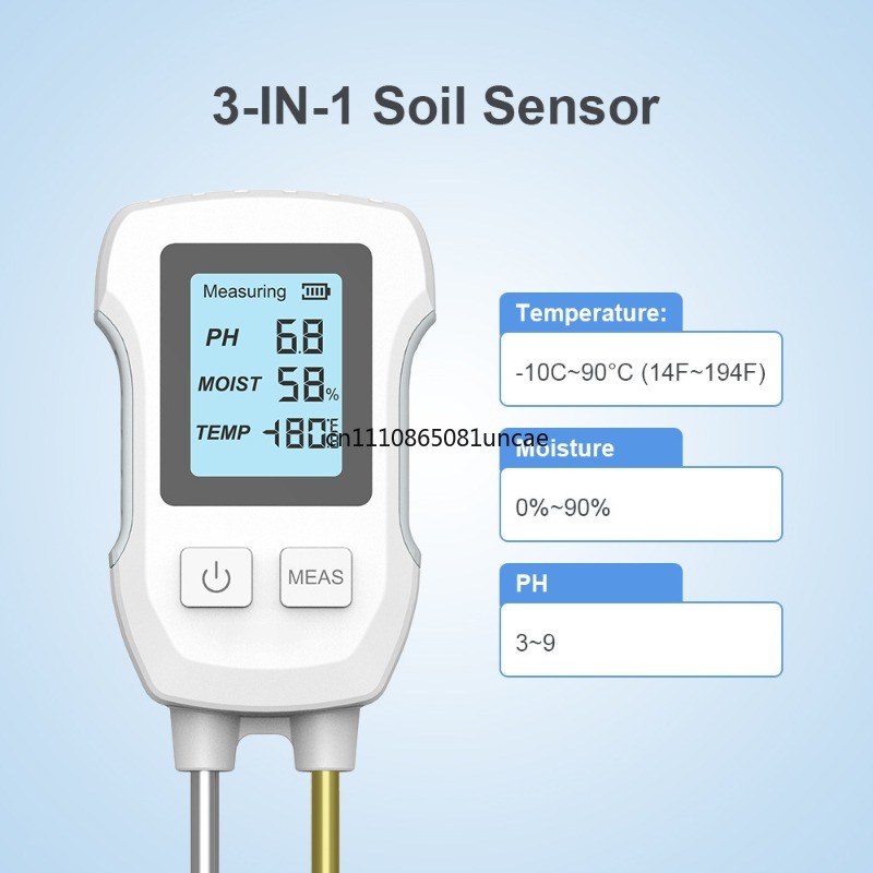 디지털 3 in 1 토양 테스터 pH 온도 습도 측정기 - Soil Test Digital 리뷰 및 가격
