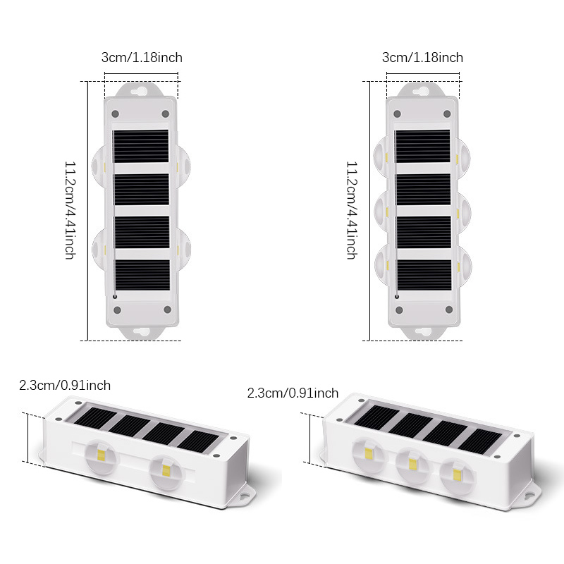 스마트 광 센서가 장착된 4개 태양광 벽 조명 - 실외 - Smart Garden Smart Fence 리뷰 및 가격