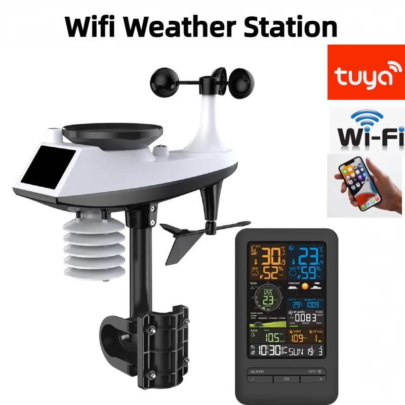 스마트 홈용 WiFi 기상 관측소 디지털 풍속계 풍향계 - Rain Gauge Digital 리뷰 및 가격