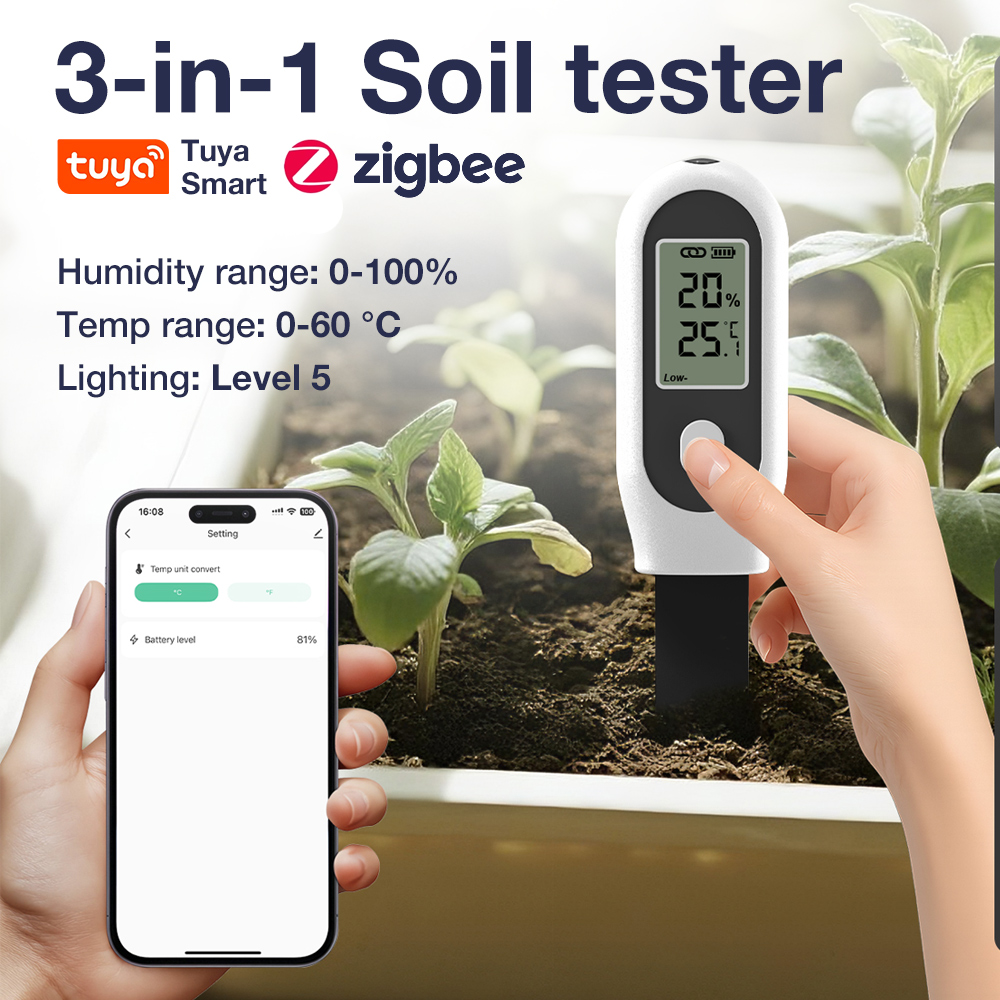 투야 지그비 3 in 1 토양 온도 습도 햇빛 측정기  - Smart Garden Home Assistant 리뷰 및 가격