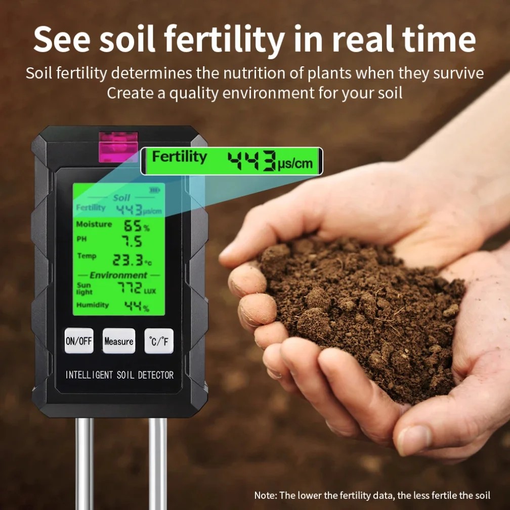 6 in 1 토양 감지기 토양 테스터 PH 온도 습도  - Soil Test Digital 리뷰 및 가격